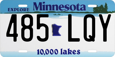 MN license plate 485LQY