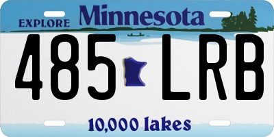 MN license plate 485LRB