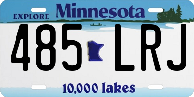 MN license plate 485LRJ