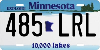 MN license plate 485LRL