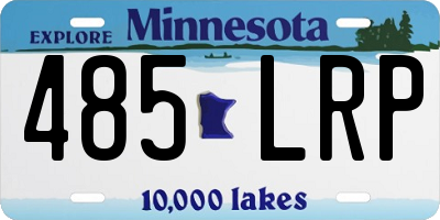 MN license plate 485LRP