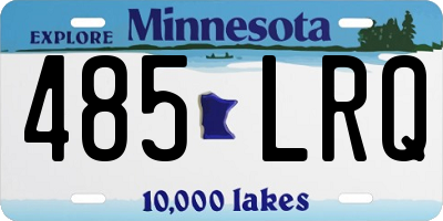MN license plate 485LRQ