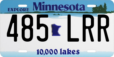 MN license plate 485LRR