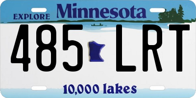 MN license plate 485LRT