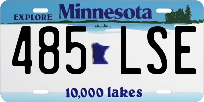 MN license plate 485LSE