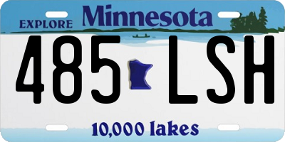MN license plate 485LSH