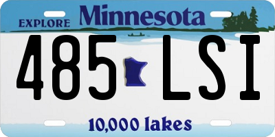 MN license plate 485LSI