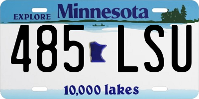 MN license plate 485LSU
