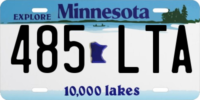 MN license plate 485LTA