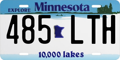 MN license plate 485LTH