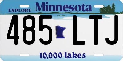 MN license plate 485LTJ