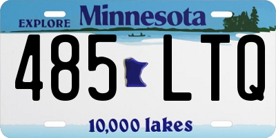 MN license plate 485LTQ