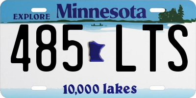 MN license plate 485LTS