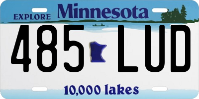 MN license plate 485LUD