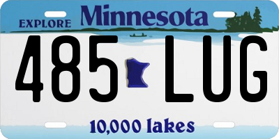 MN license plate 485LUG