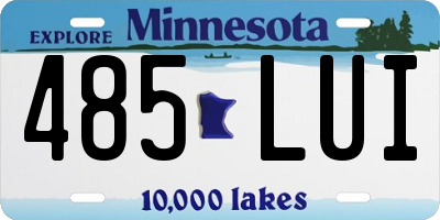 MN license plate 485LUI