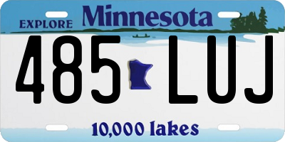 MN license plate 485LUJ
