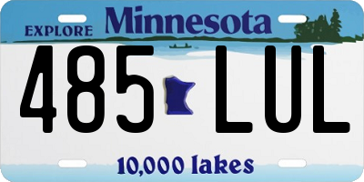 MN license plate 485LUL
