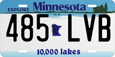 MN license plate 485LVB