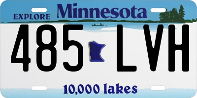 MN license plate 485LVH