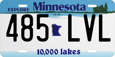 MN license plate 485LVL