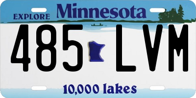 MN license plate 485LVM