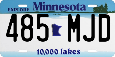 MN license plate 485MJD