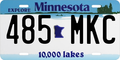 MN license plate 485MKC