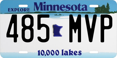 MN license plate 485MVP