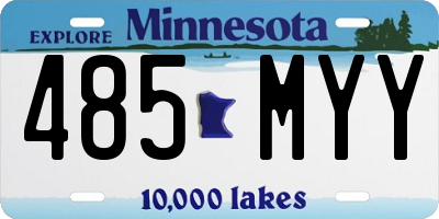 MN license plate 485MYY