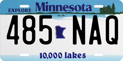 MN license plate 485NAQ