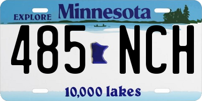 MN license plate 485NCH