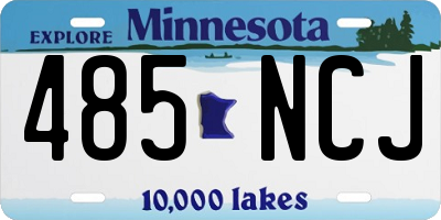 MN license plate 485NCJ