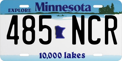 MN license plate 485NCR