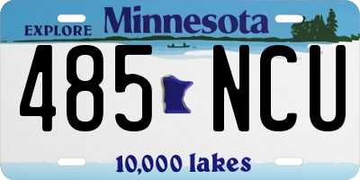 MN license plate 485NCU