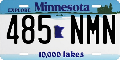 MN license plate 485NMN