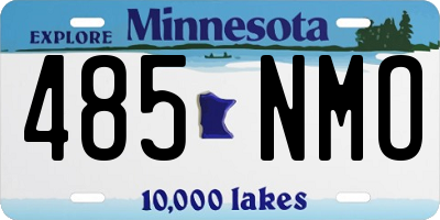 MN license plate 485NMO
