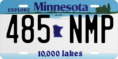 MN license plate 485NMP