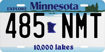 MN license plate 485NMT