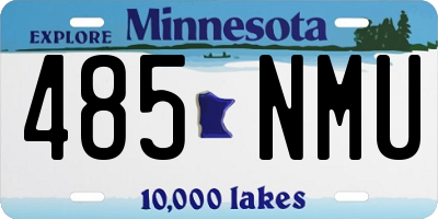 MN license plate 485NMU