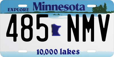 MN license plate 485NMV