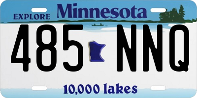MN license plate 485NNQ