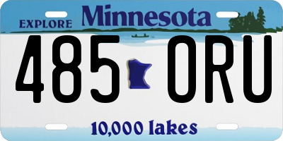 MN license plate 485ORU