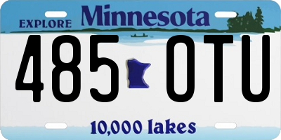 MN license plate 485OTU