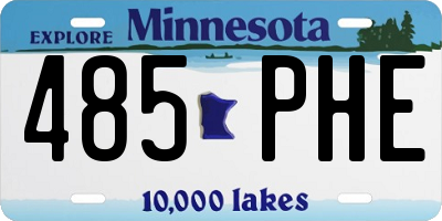 MN license plate 485PHE