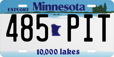 MN license plate 485PIT