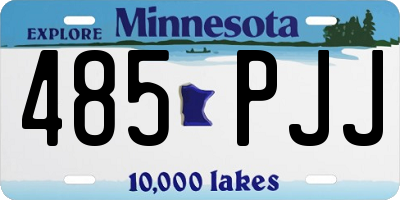 MN license plate 485PJJ