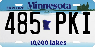 MN license plate 485PKI
