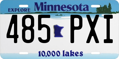 MN license plate 485PXI