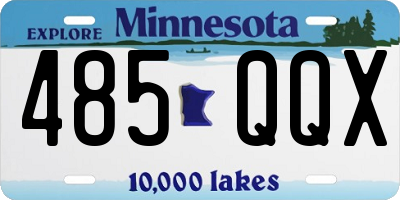 MN license plate 485QQX